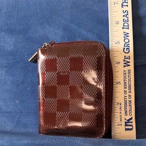 XOXO Checkerboard Patent Leather Zip Wallet, NWOT, MAKE AN OFFER!!!